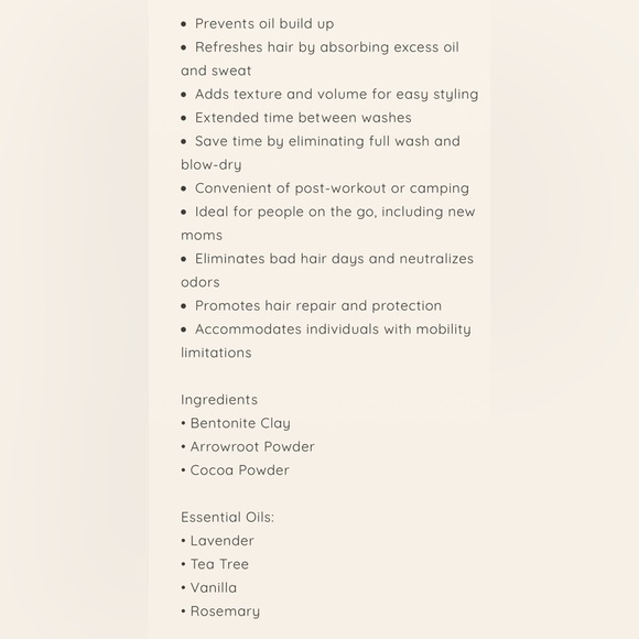 Organic dry shampoo with brush - Picture 3 of 4